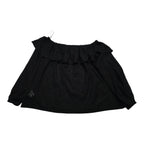 Blusa Off Shoulder De Mujer Extra Grande Encaje Color Negri