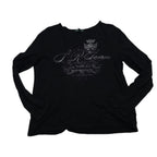 Playera Ralph Lauren Jeans Mujer Extragrande Negro Mangaarga (Usado)