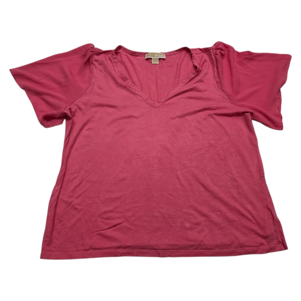 Playera Michael Kors Rosa Mujer Extra Grande Manga Corta