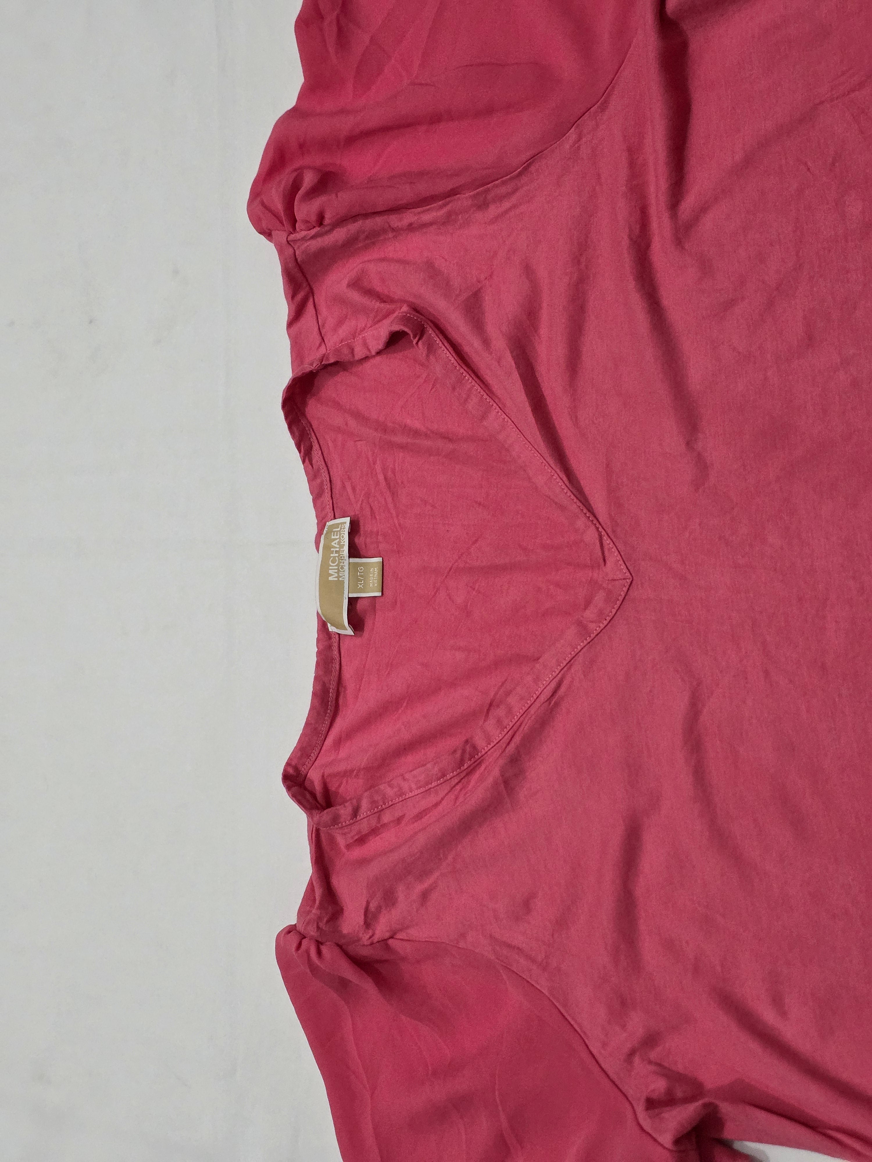 Playera Michael Kors Rosa Mujer Extra Grande Manga Corta