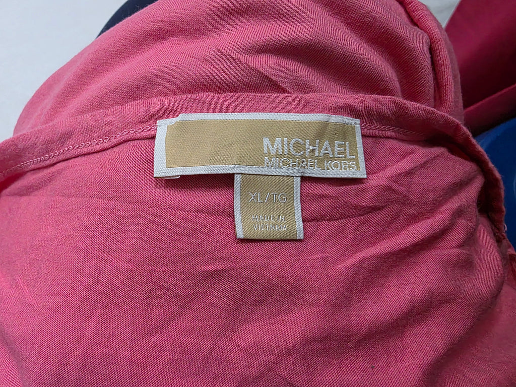 Playera Michael Kors Rosa Mujer Extra Grande Manga Corta