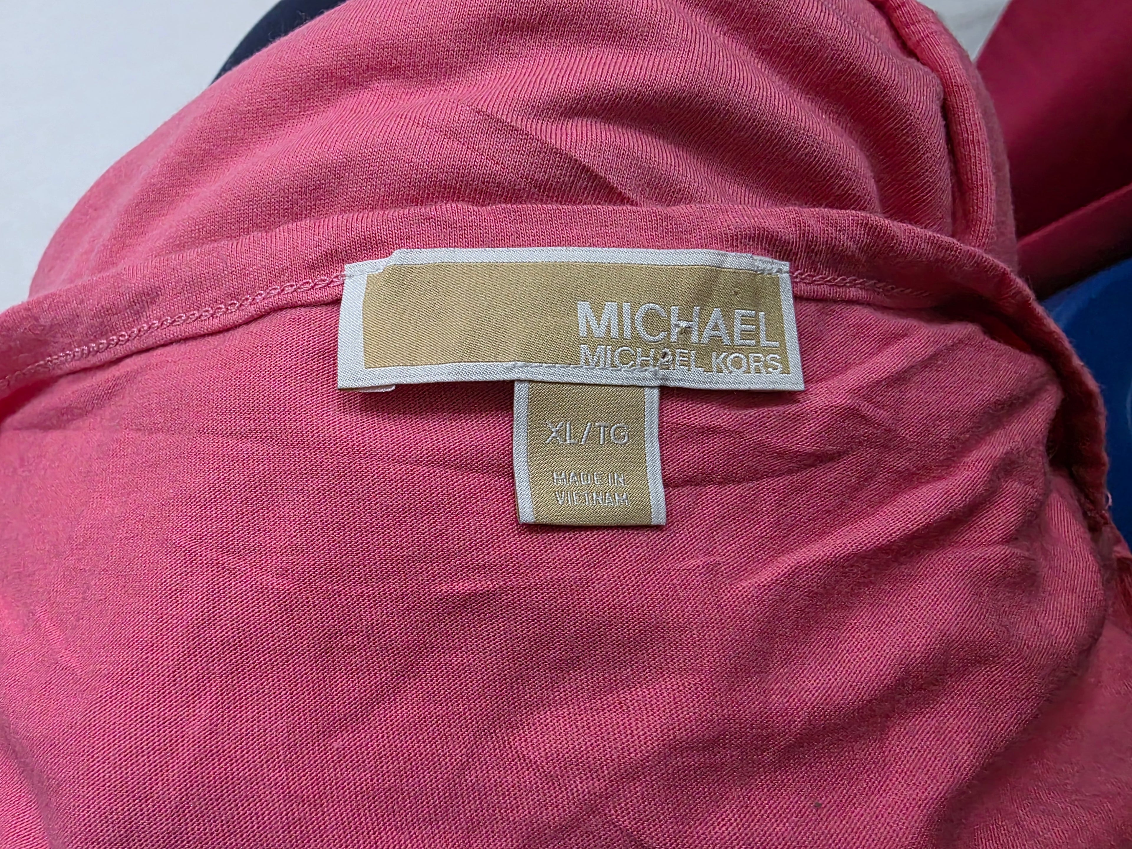 Playera Michael Kors Rosa Mujer Extra Grande Manga Corta