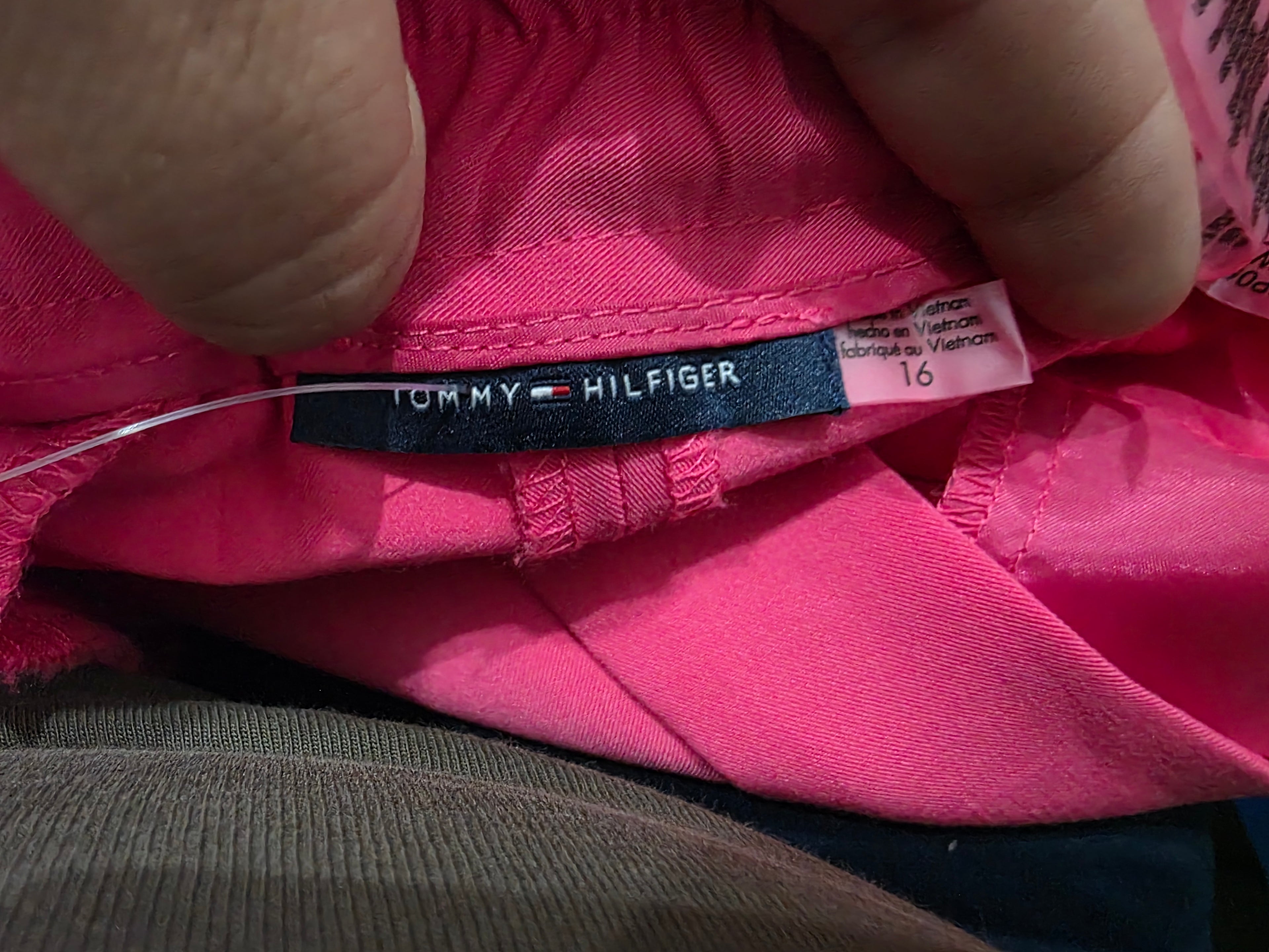 Pantalon Tommy Hilfiger Mujer Talla 16 Color Rosa De Vestir
