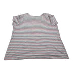 Playera Tommy Hilfiger De Mujer Talla 1x Gris/rojo Rayasda (