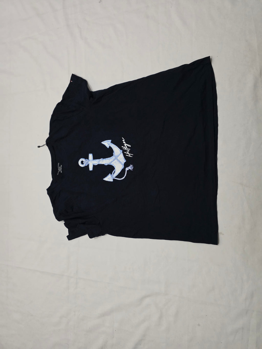 Playera Tommy Hilfiger Mujer Xxl Manga Corta Azul Marino