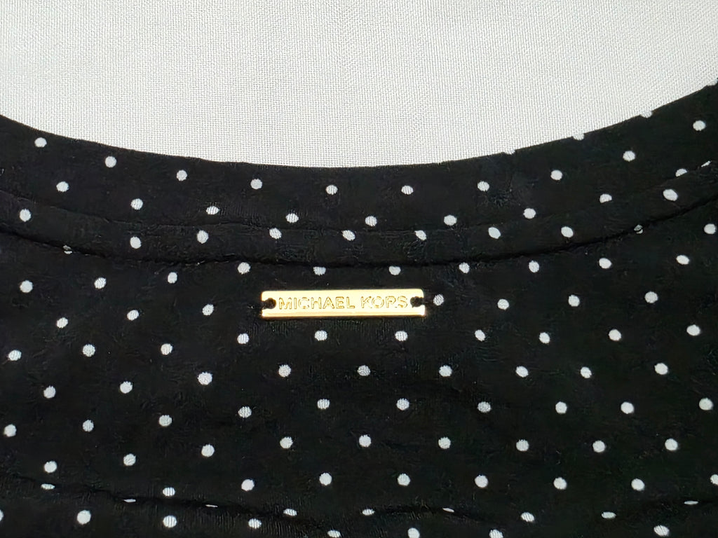 Blusa Michael Kors De Mujer Talla 2x Color Negro De Lunares