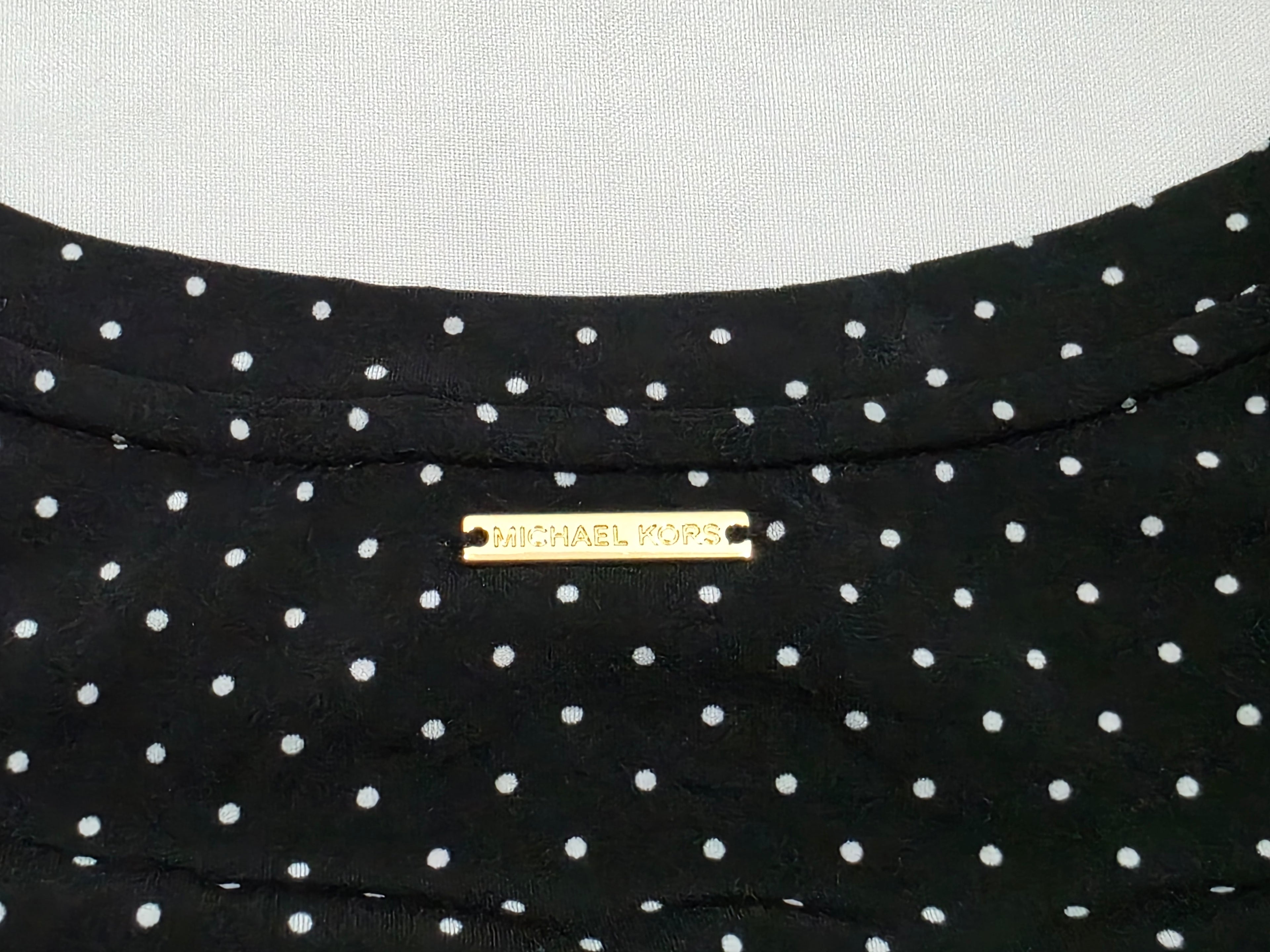 Blusa Michael Kors De Mujer Talla 2x Color Negro De Lunares