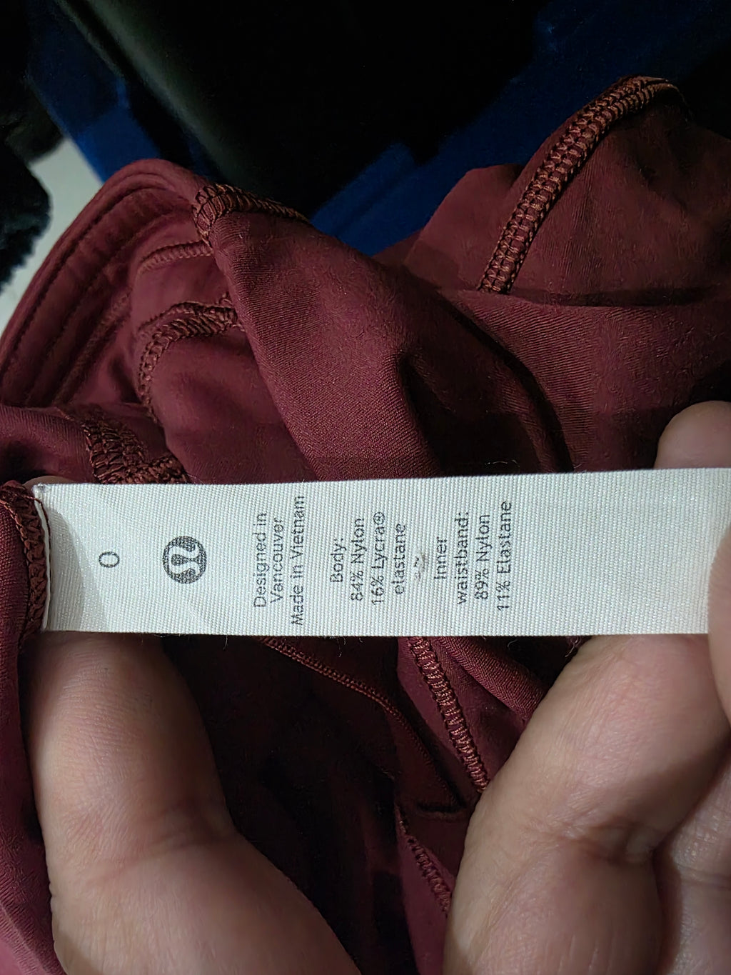 Legging Lululemon De Mujer Talla 0 Rosa Oscuro