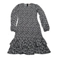 Vestido Michael Kors Mujer Chica Grisnegro Manga Larga