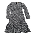 Vestido Michael Kors Mujer Chica Grisnegro Manga Larga