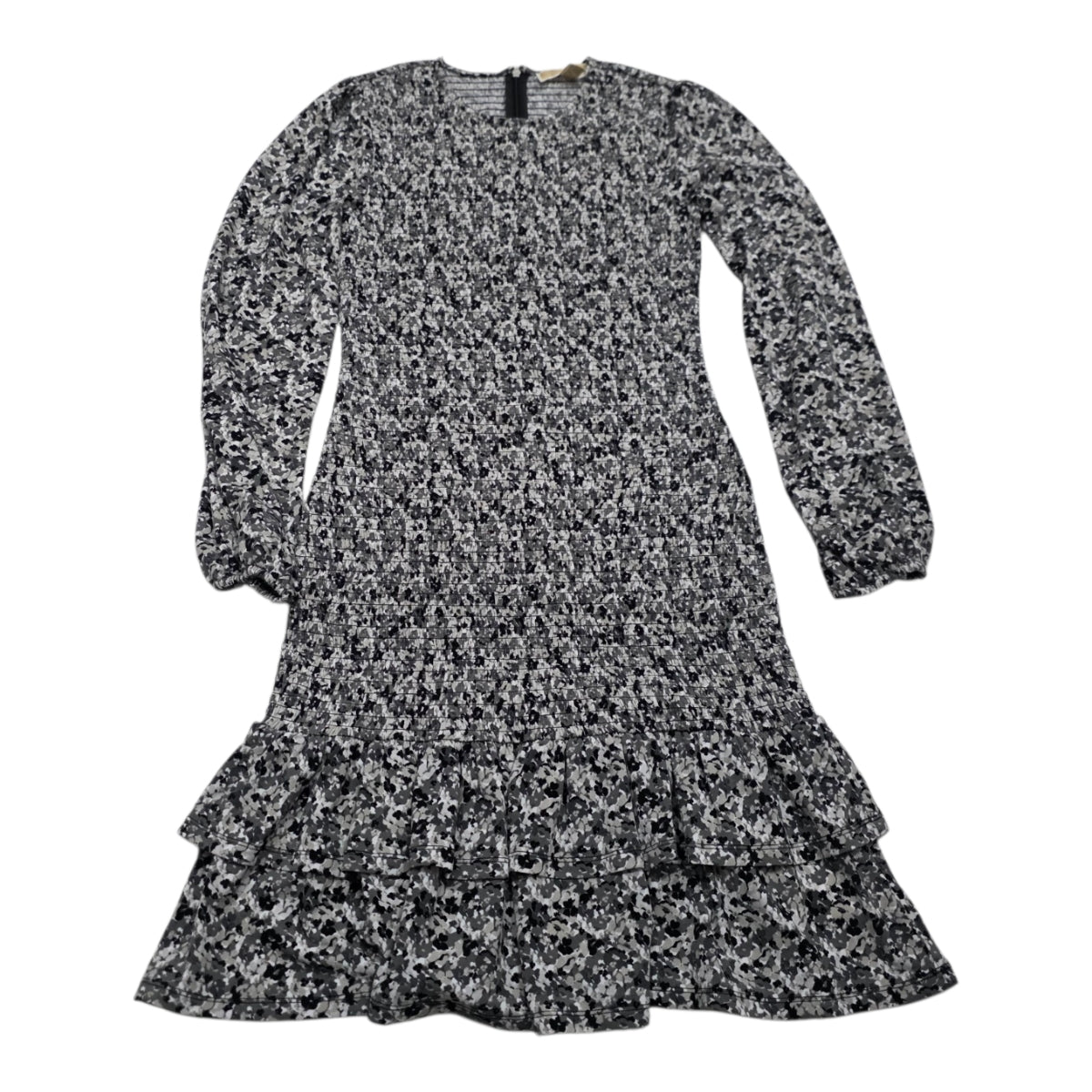 Vestido Michael Kors Mujer Chica Grisnegro Manga Larga
