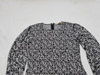 Vestido Michael Kors Mujer Chica Grisnegro Manga Larga