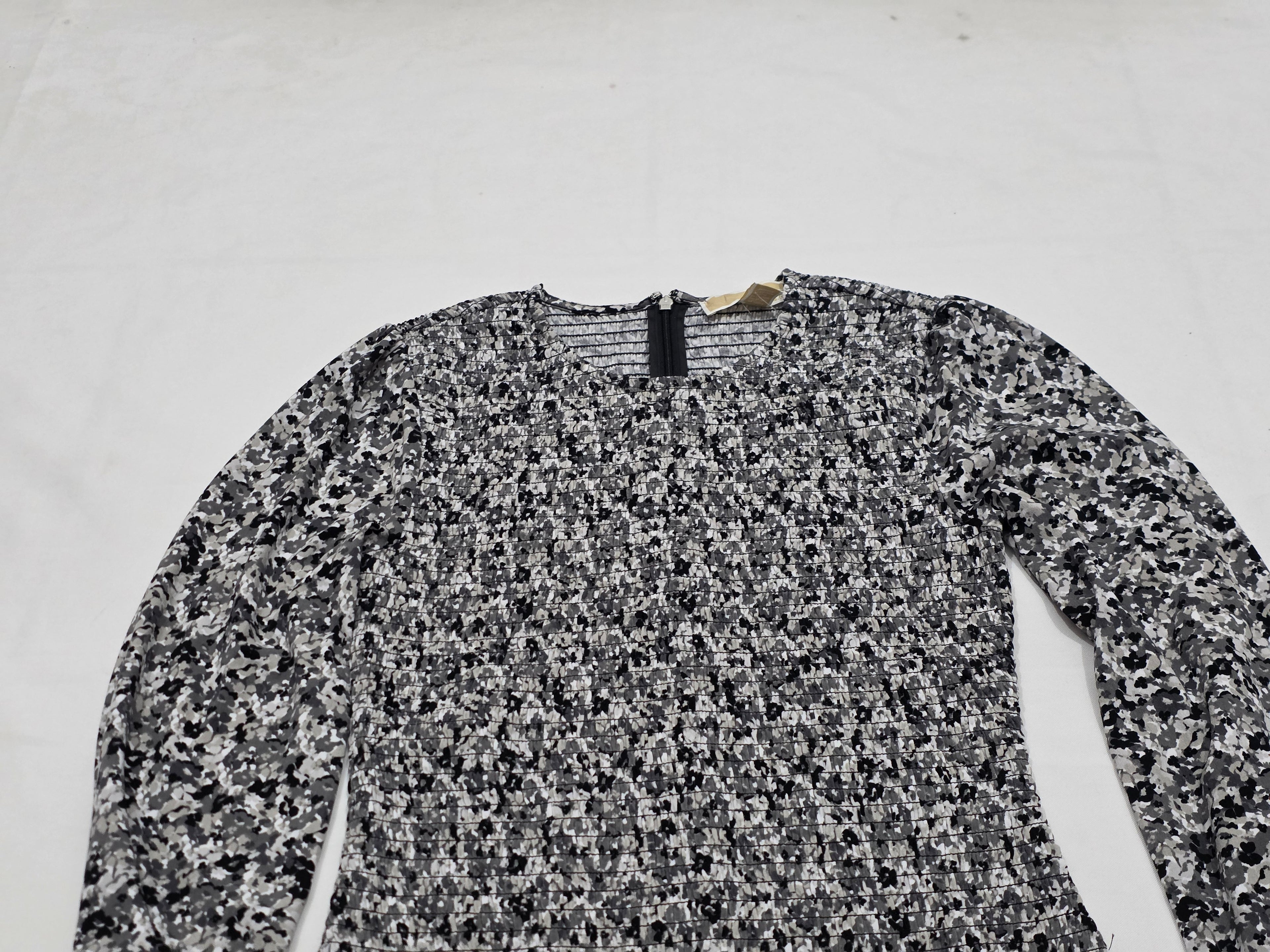 Vestido Michael Kors Mujer Chica Grisnegro Manga Larga