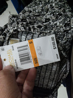 Vestido Michael Kors Mujer Chica Grisnegro Manga Larga