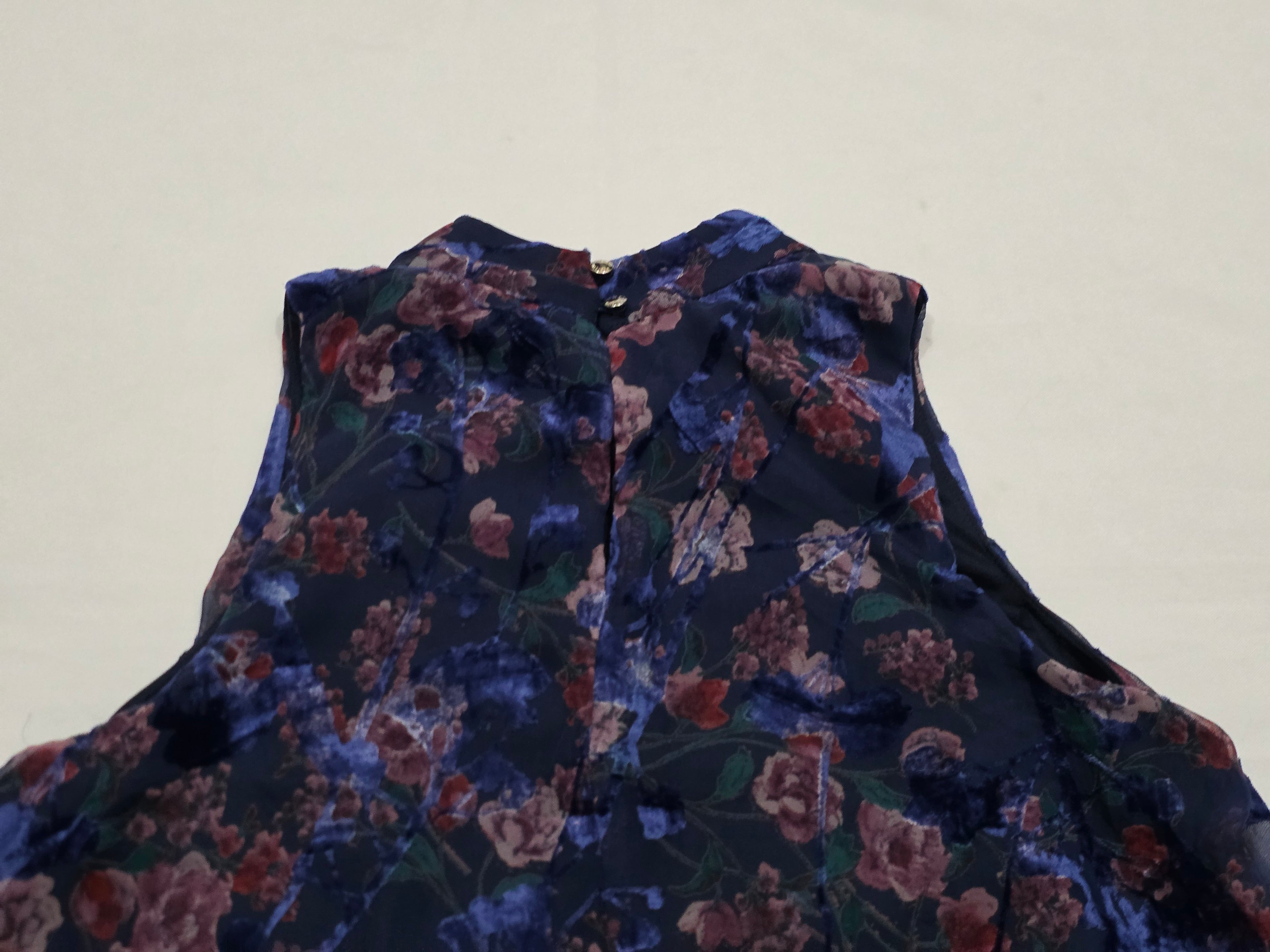 Vestido Tommy Hilfiger Mujer 4 Terciopelo Azulvino Sinmangas