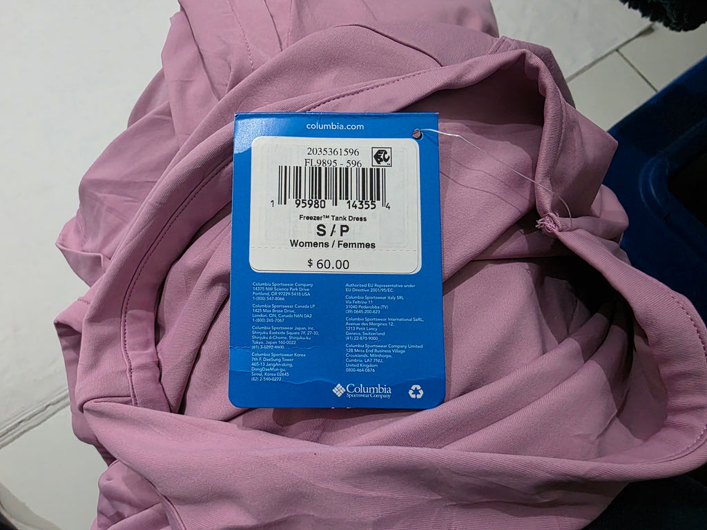 Vestido Columbia Mujer Chica Rosa Sin Mangas Color.rosa
