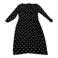 Vestido Ralph Lauren Mujer Talla 10 Color Negro De Lunares
