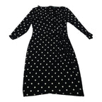 Vestido Ralph Lauren Mujer Talla 10 Color Negro De Lunares