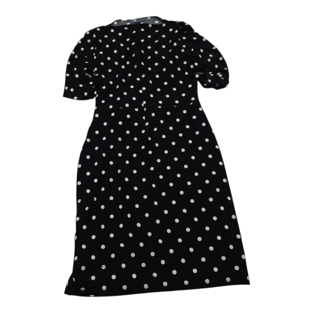 Vestido Ralph Lauren Mujer Talla 10 Color Negro De Lunares