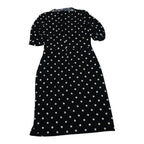 Vestido Ralph Lauren Mujer Talla 10 Color Negro De Lunares