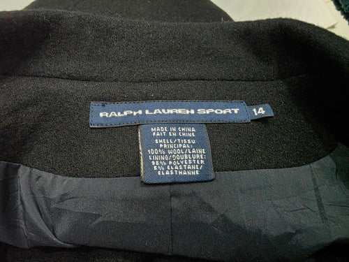 Blazer Ralph Lauren Mujer Talla 14 De Mujerlana Negro Cola