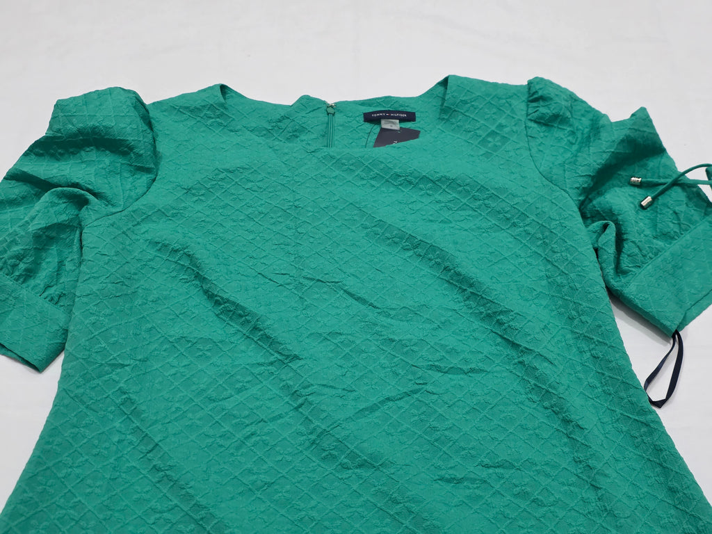 Vestido Tommy Hilfiger Mujer 14 Color Verde Manga Amplia