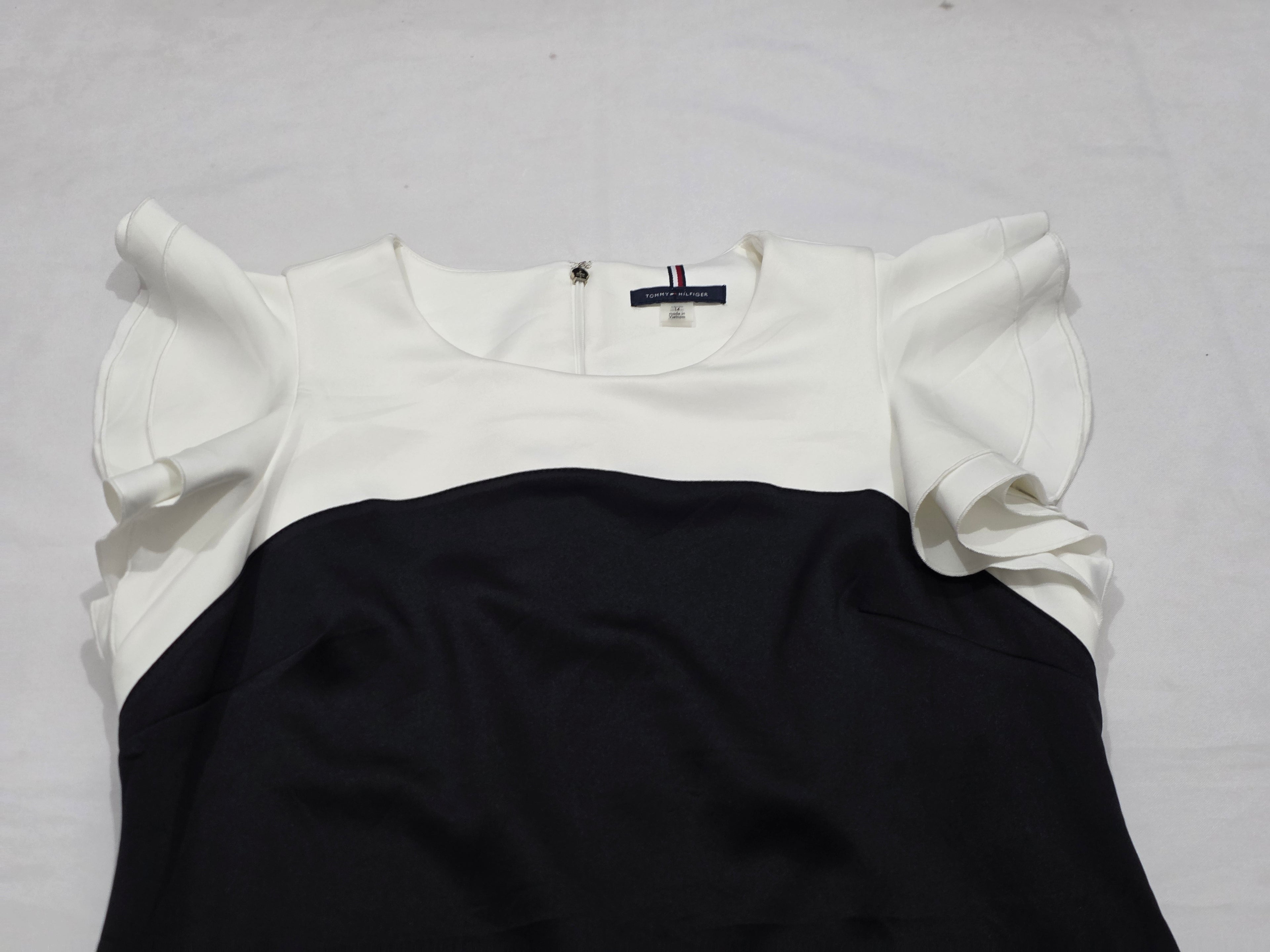 Vestido Tommy Hilfiger De Mujer Talla 14 Bicolor