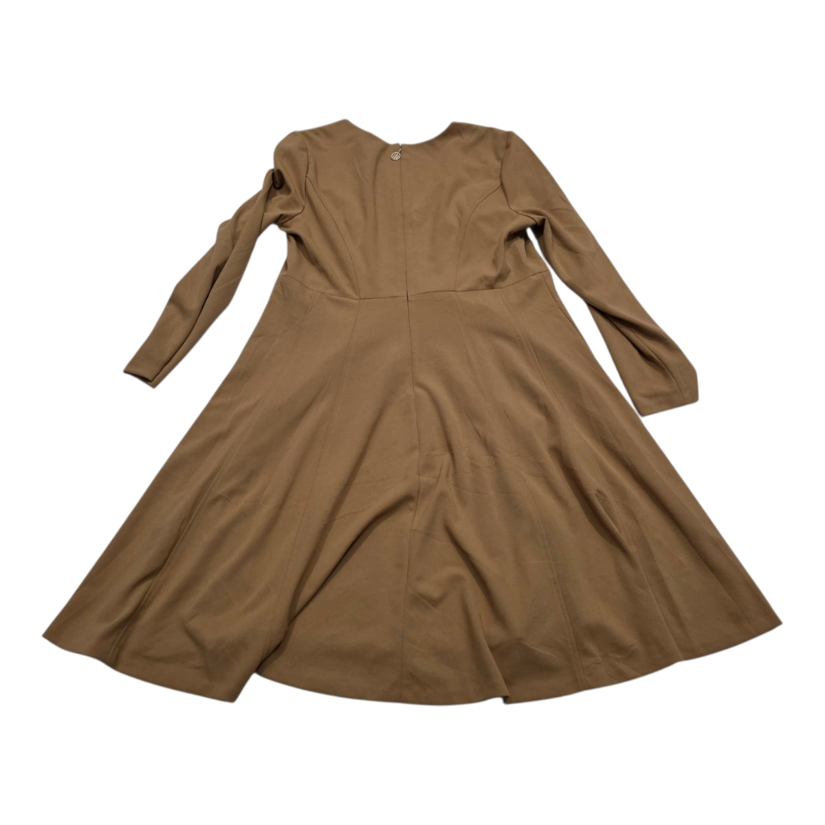 Vestido Midi Tommy Hilfiger Camel Manga Larga Dorados 14