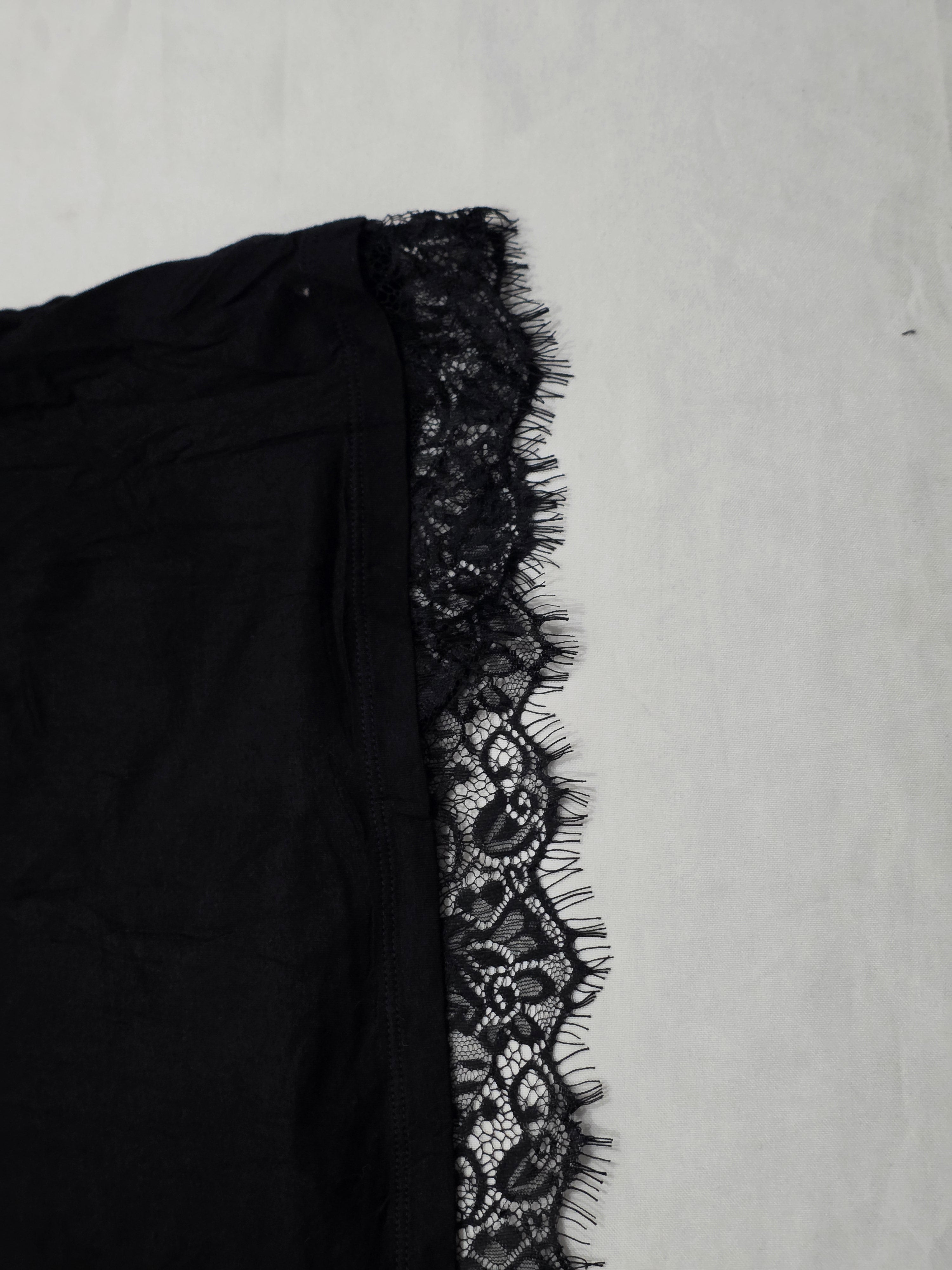 Blusa Michael Kors Mujer Extra Grande Color Negro Con Encaje