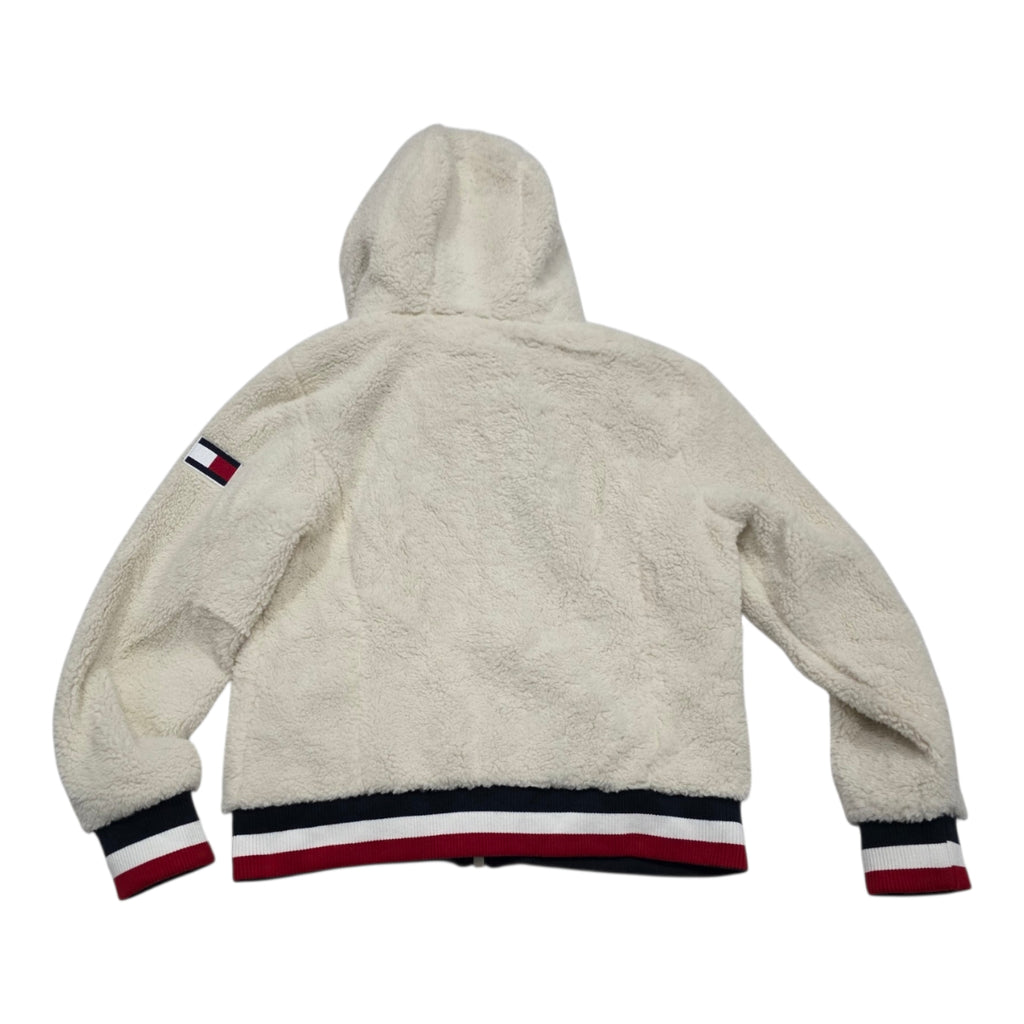 Chamarra Afelpada Tommy Hilfiger Mujer Mediana Crema Gorro