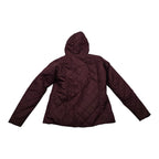 Chamarra Columbia De Mujer Talla Grande Color Vino Afelpada