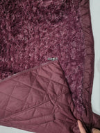 Chamarra Columbia De Mujer Talla Grande Color Vino Afelpada