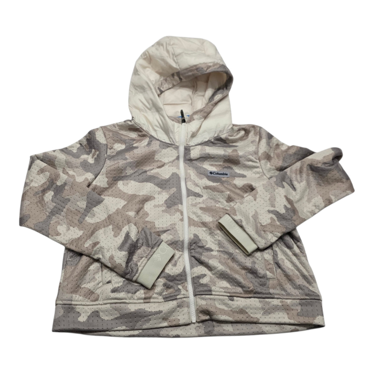 Chamarra Columbia De Mujer Talla Grande Militar Color Cafe