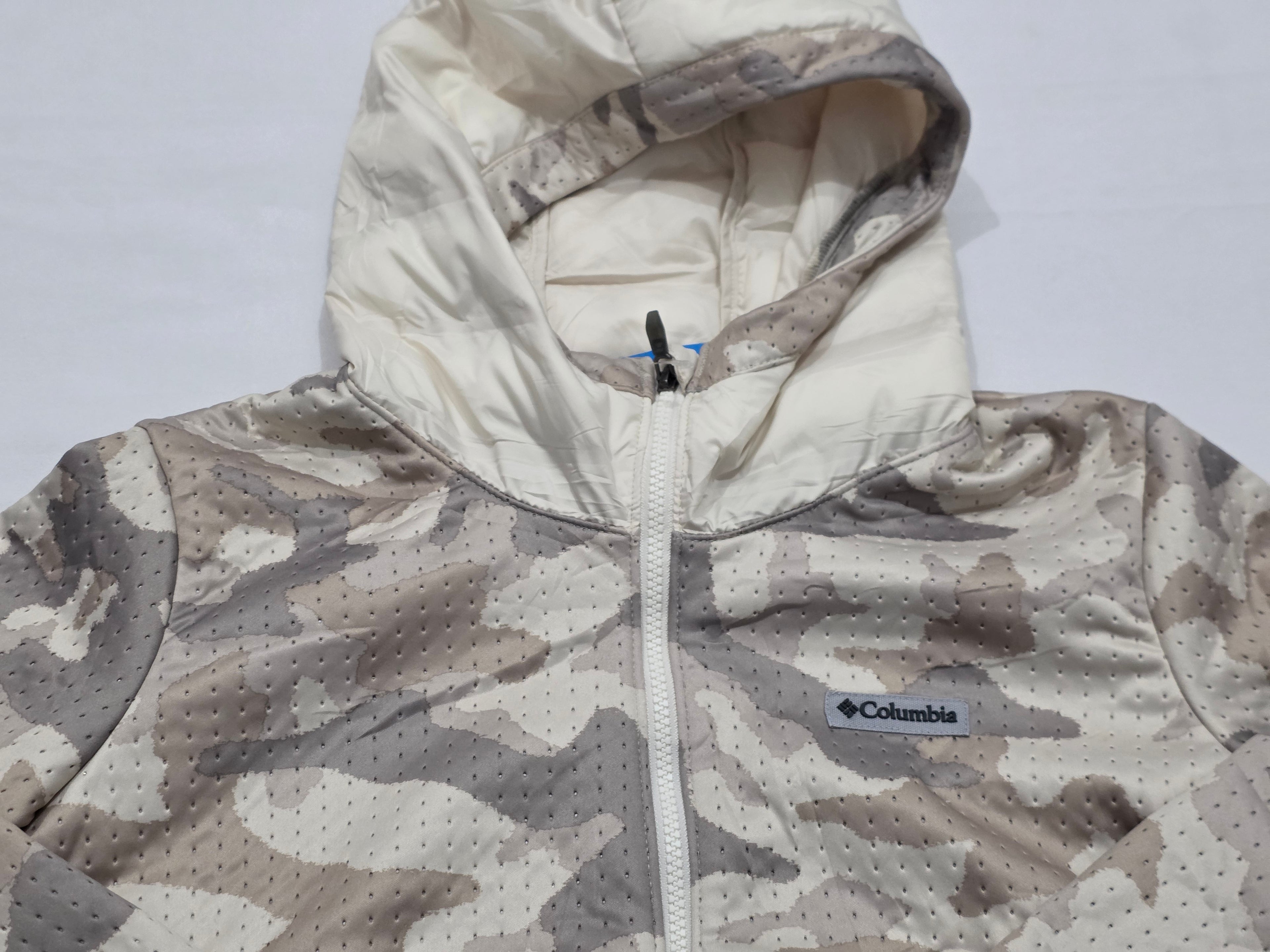 Chamarra Columbia De Mujer Talla Grande Militar Color Cafe