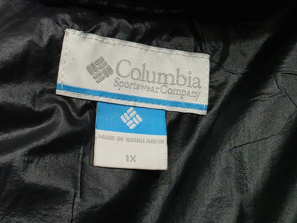 Chamarra Cazadora Columbia Mujer 1x Color Negro Con Gorro