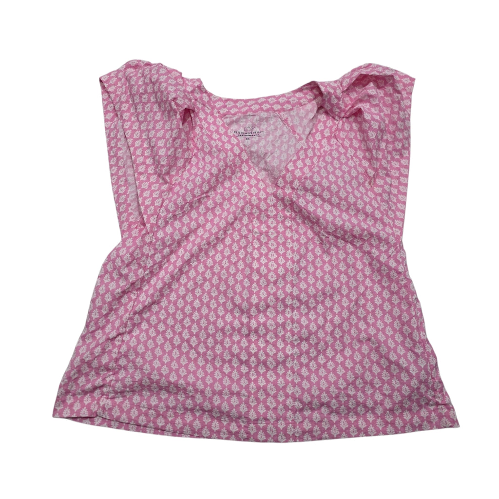 Blusa Vineyard Vines Perfoemance De Mujer Xchica Rosa/blanco