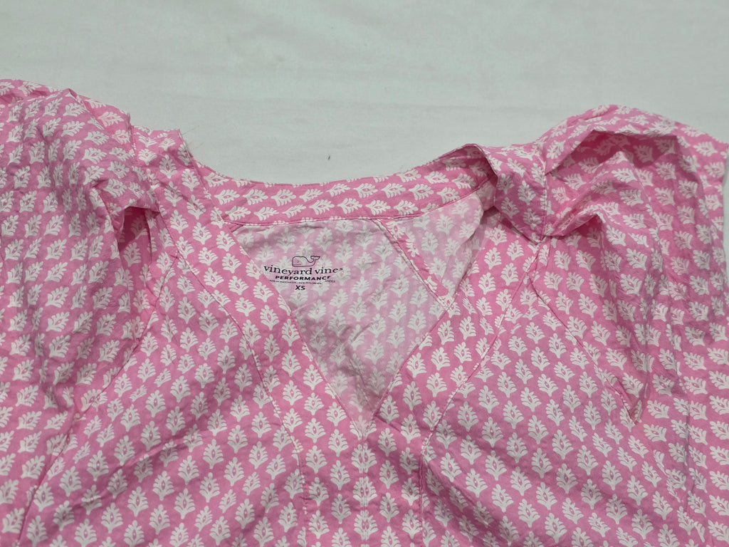 Blusa Vineyard Vines Perfoemance De Mujer Xchica Rosa/blanco