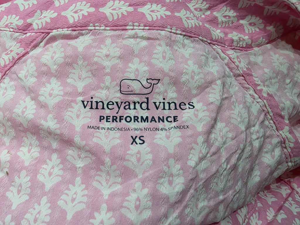 Blusa Vineyard Vines Perfoemance De Mujer Xchica Rosa/blanco