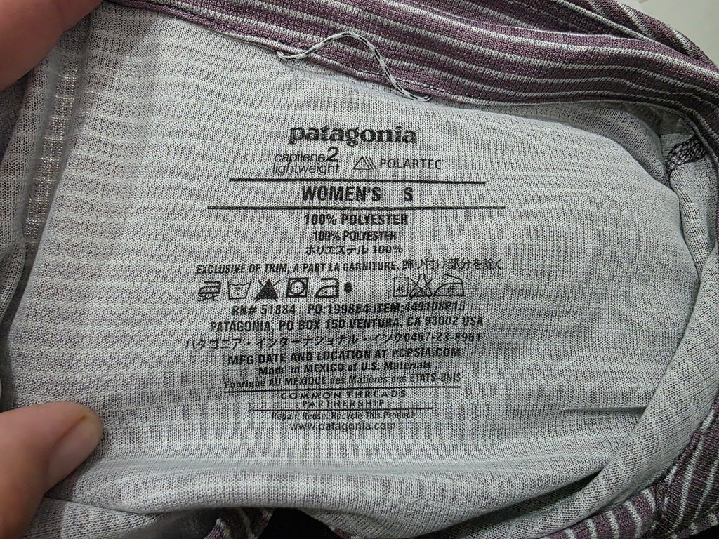 Playera Patagonia Chica Capilene Light Weight Morada