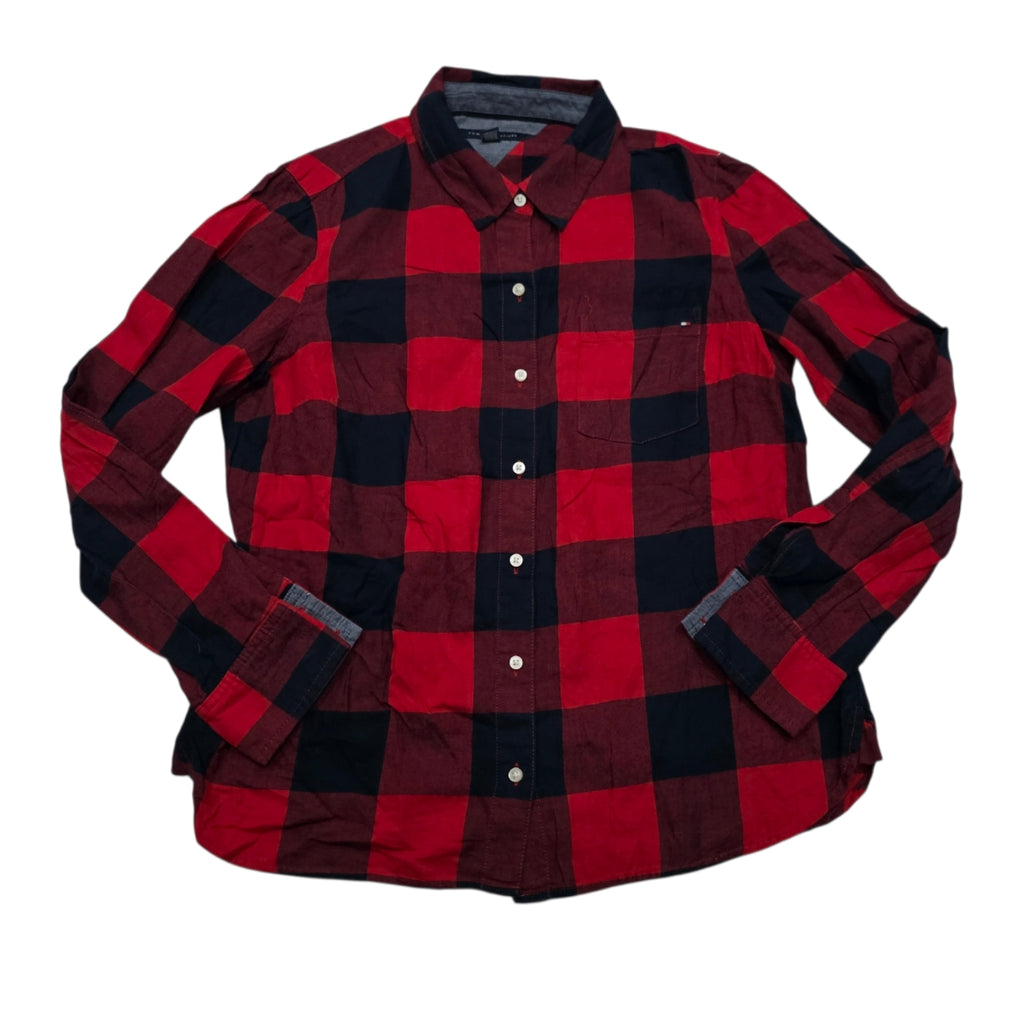 Camisa Tommy Hilfiger Mediana M Cuadros Rojo/negro