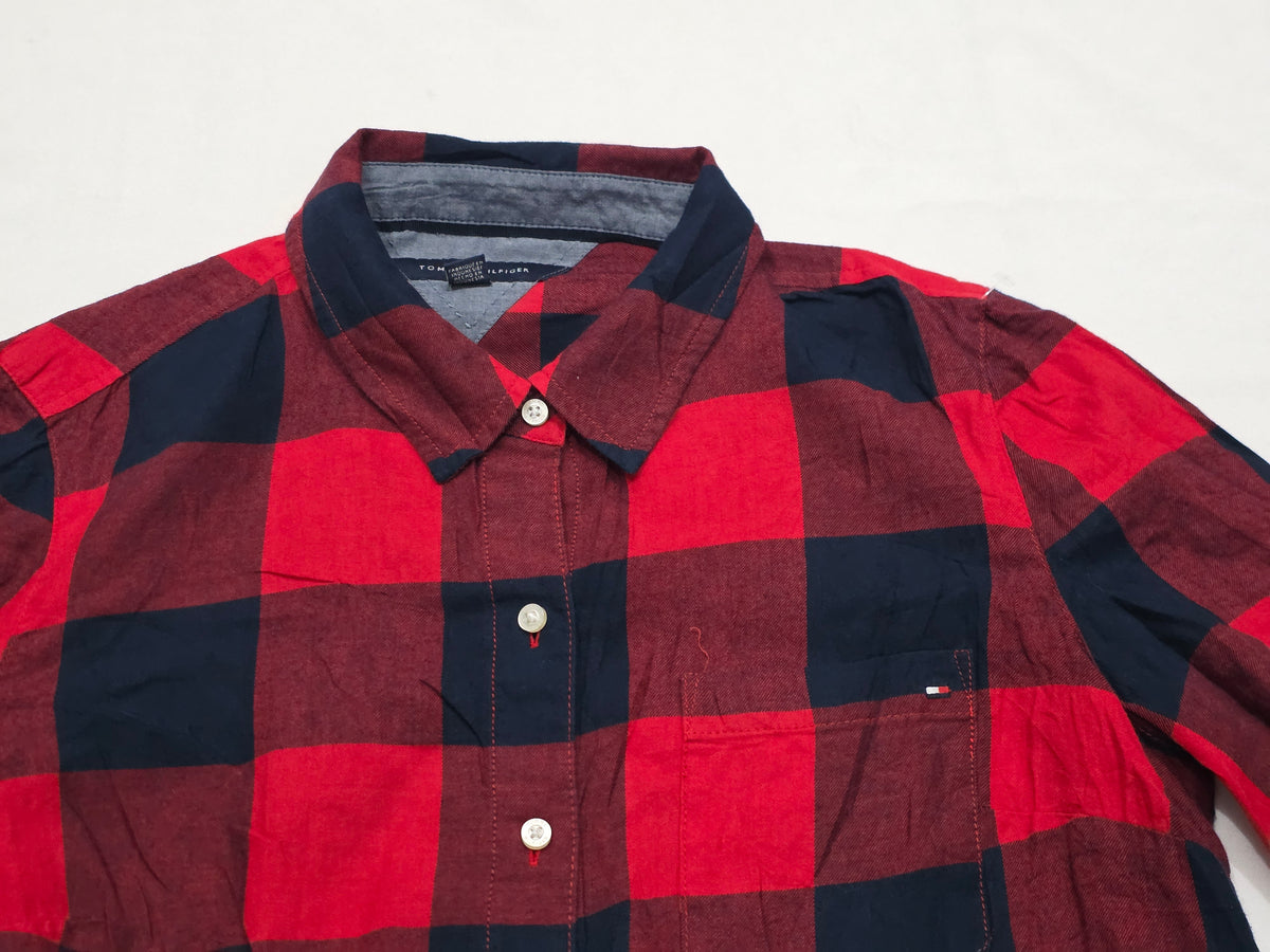 Camisa Tommy Hilfiger Mediana M Cuadros Rojo/negro