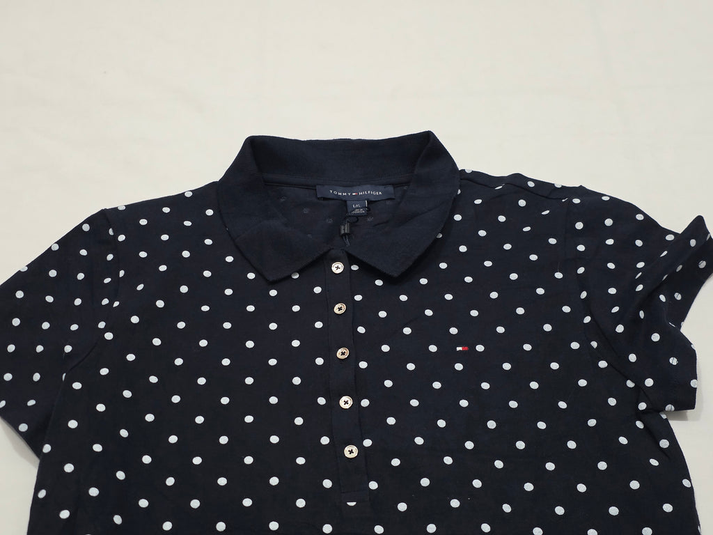 Vestido Tommy Hilfiger De Mujer Grande L Lunares Azul