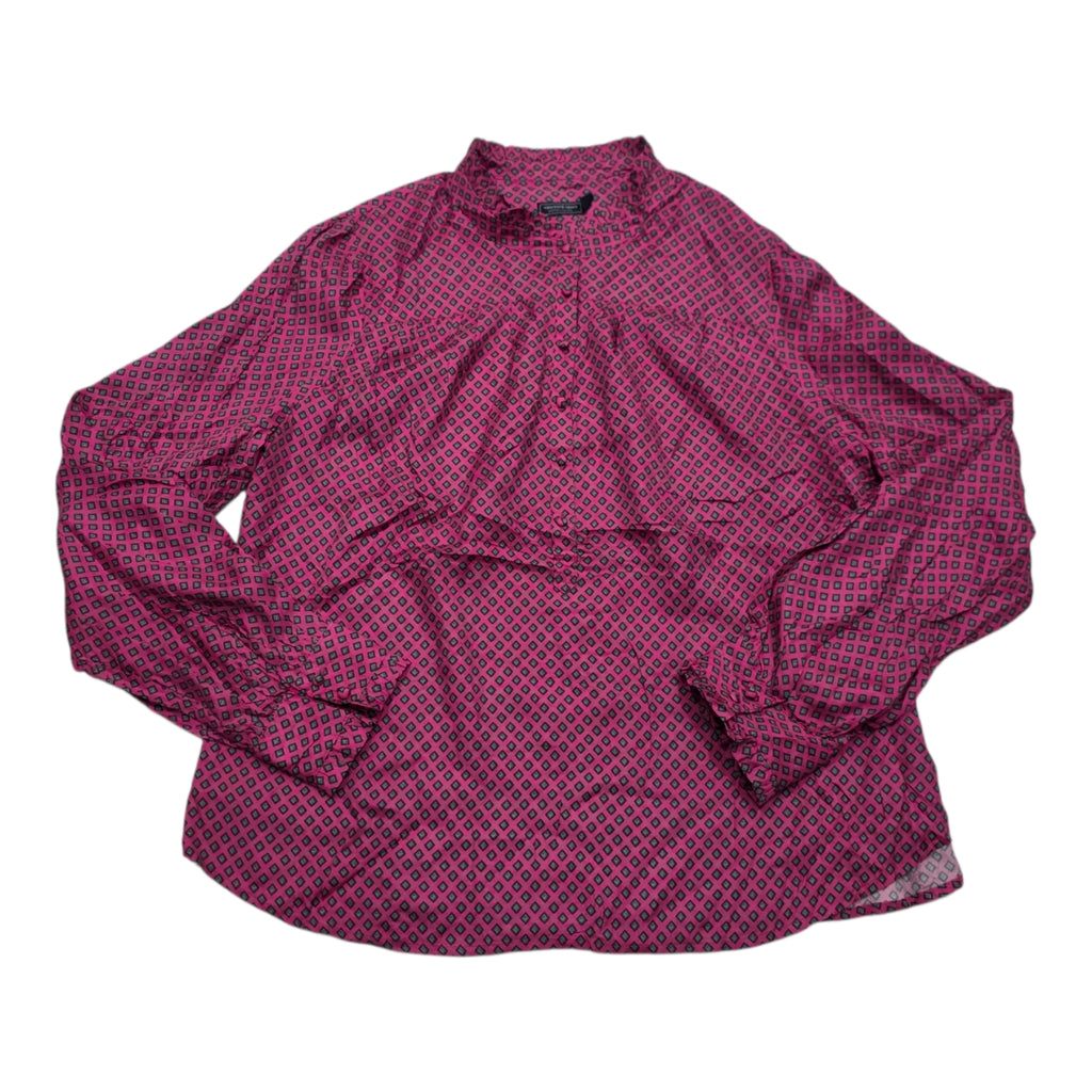 Blusa Vineyard Vines De Seda Xgrande Xl Rosa