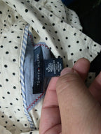 Camisa Crema Tommy Hilfiger Xgrande Xl Puntos