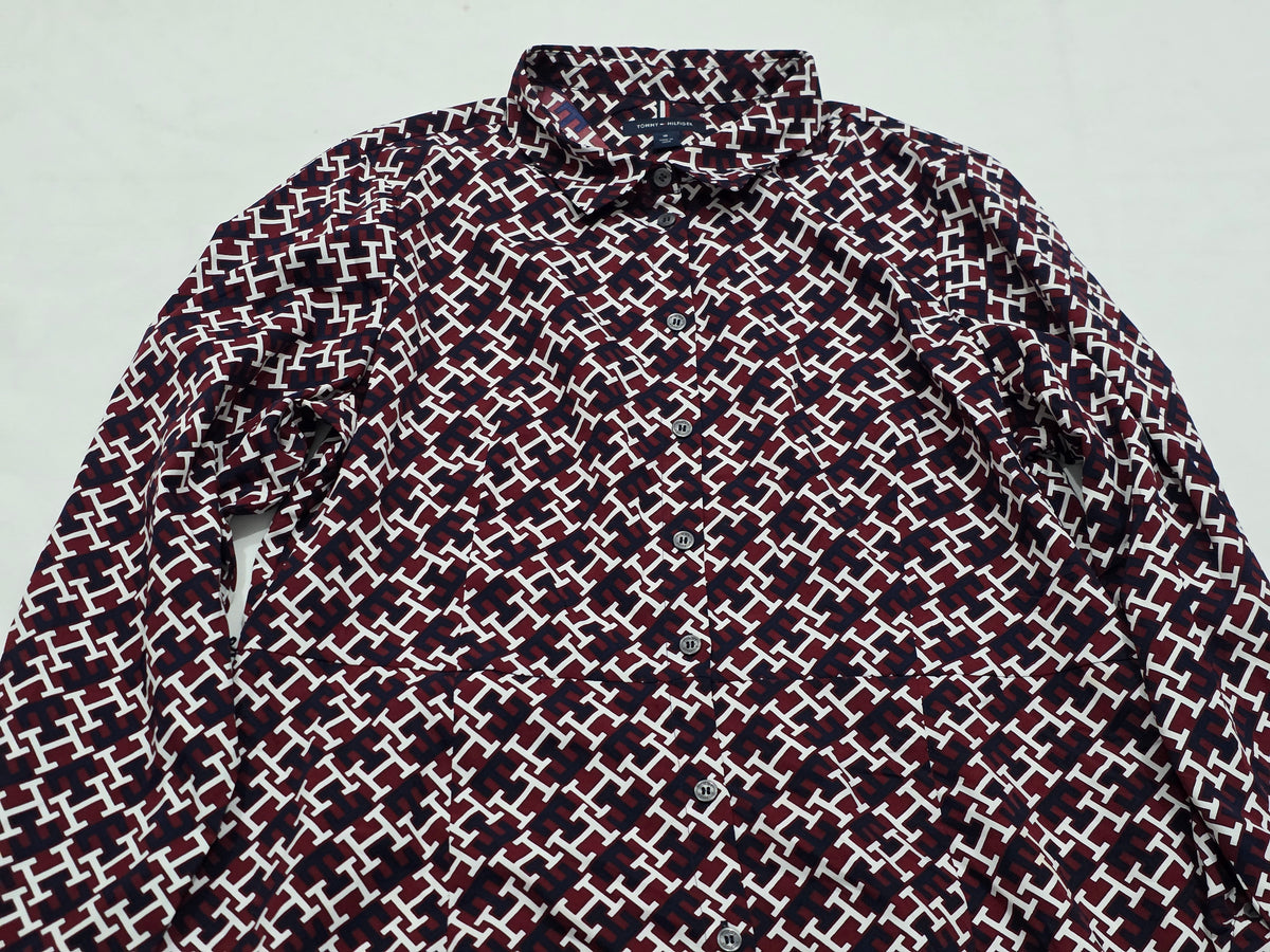 Vestido Camisero Tommy Hilfiger De Mujer Talla 16 De Figuras