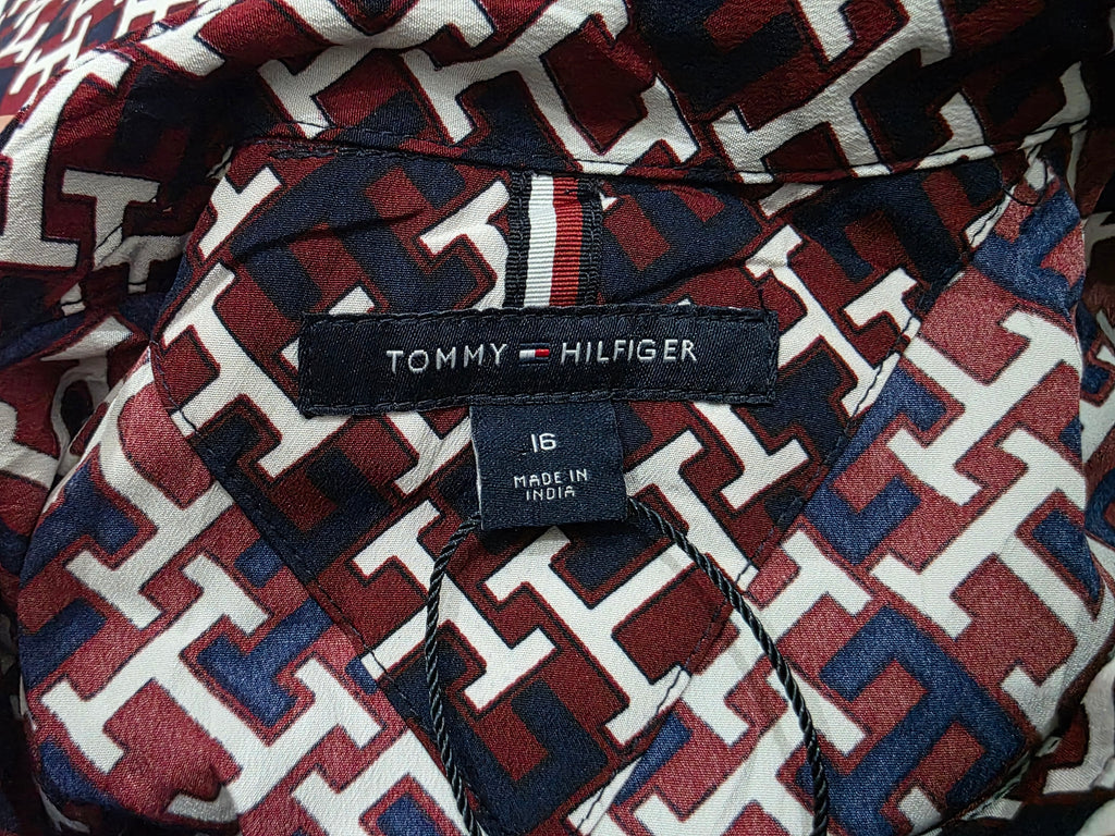Vestido Camisero Tommy Hilfiger De Mujer Talla 16 De Figuras