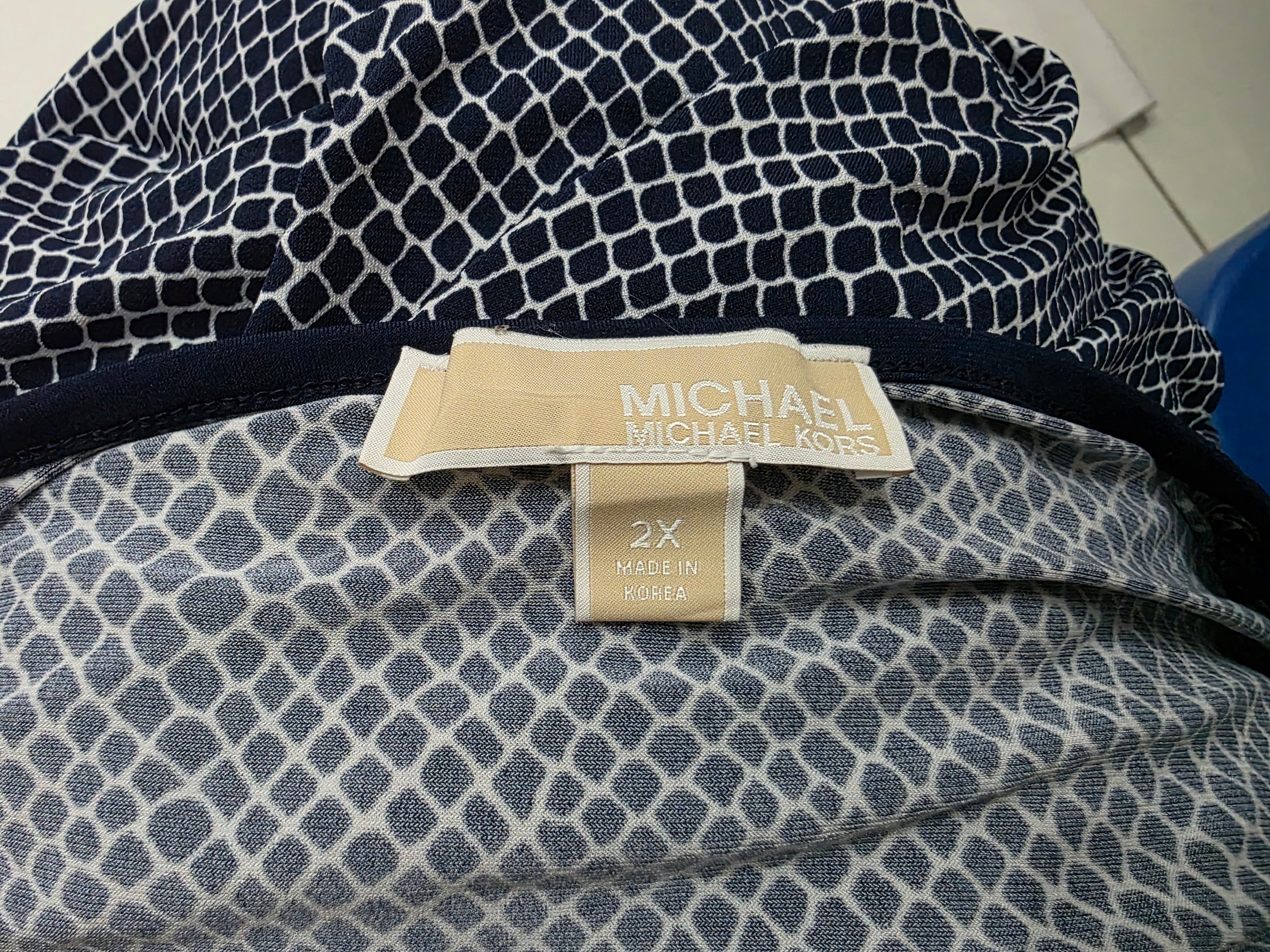Blusa Michael Kors De Mujer Talla 2x Azul