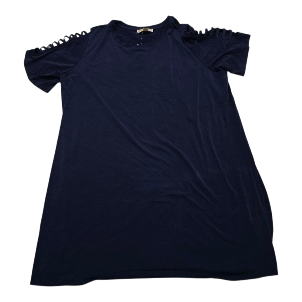 Vestido Michael Kors Talla 3x Azul Manga Corta
