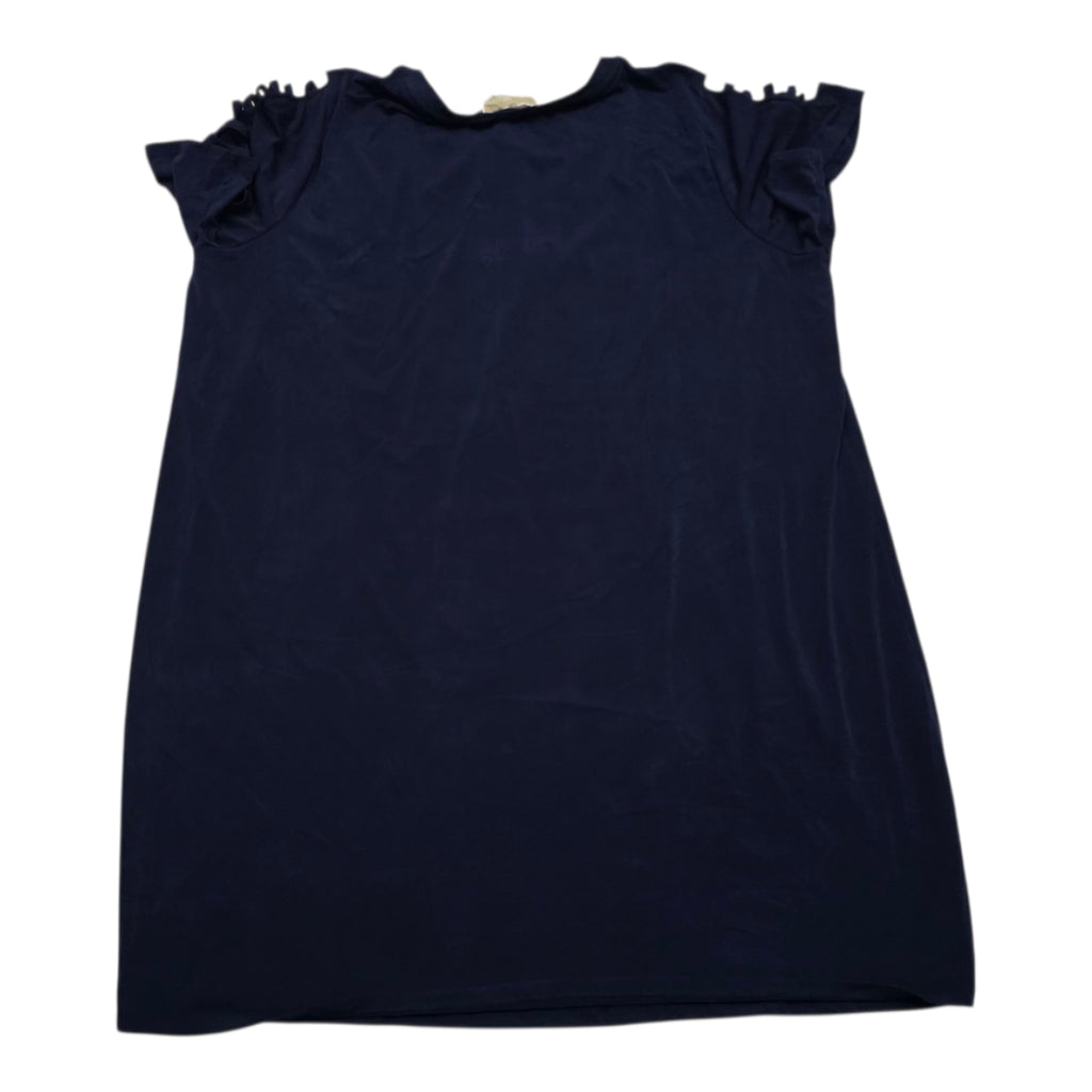 Vestido Michael Kors Talla 3x Azul Manga Corta