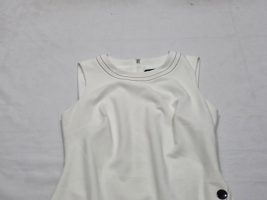 Vestido Tommy Hilfiger Talla 2 Blanco
